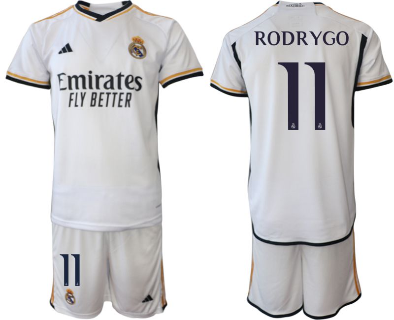 Men 2023-2024 Club Real Madrid home white #11 Soccer Jersey->youth soccer jersey->Youth Jersey